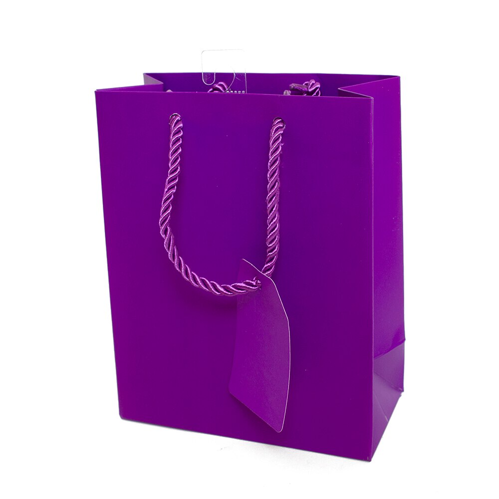 Jillson, Matte, Small Tote, Gift Bag, Purple